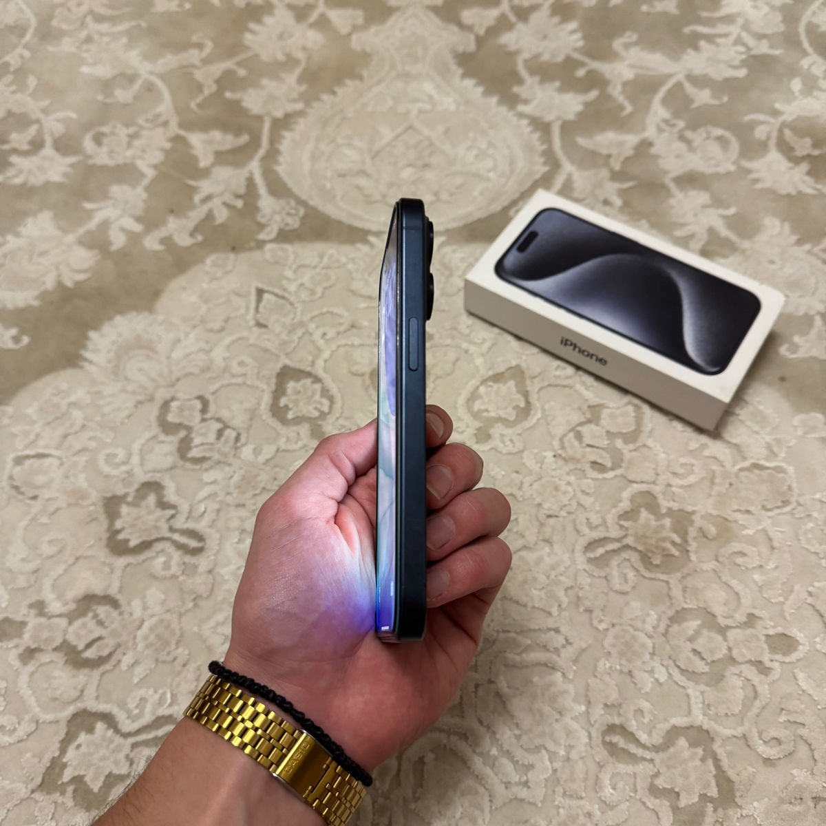 iPhone 15 Pro 128GB Blue Titanium foto 3