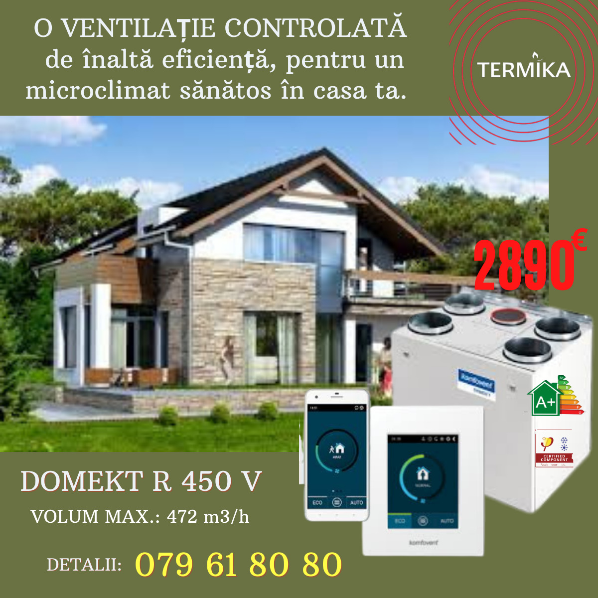 Pachet promotional !!! ventilare cu recuperare Moldova de la Termika 300m3 foto 7