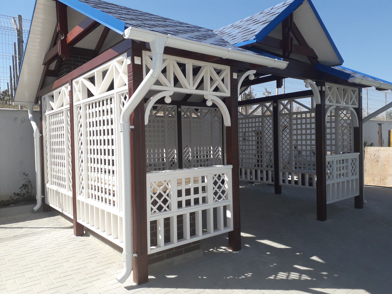 Balustrade din lemn  p/u terase, balcoane. Ограждения из дерева для терасс и балконов. foto 14