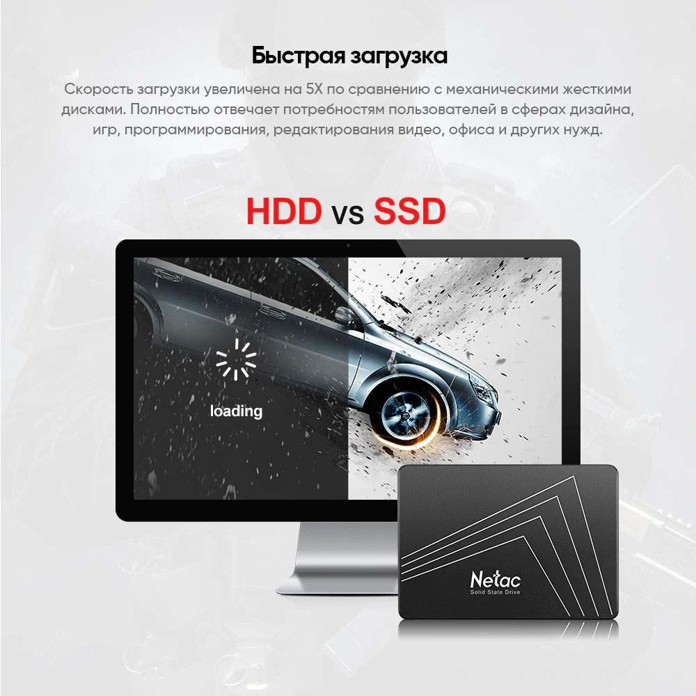 Новый SSD 1Tb, 256Gb 120Gb, в упаковке, скоростной 500/450, корпус металл!