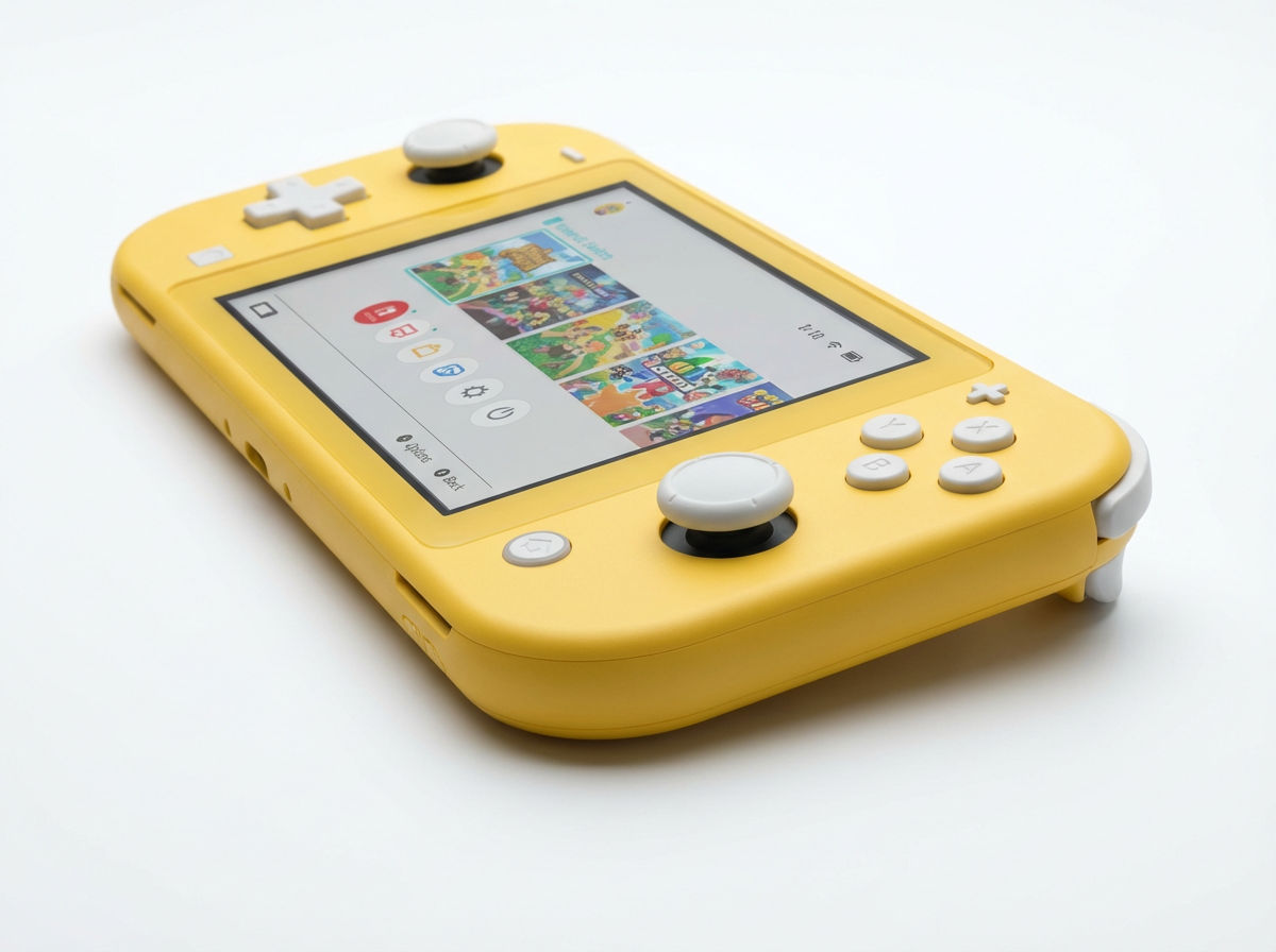 Nintendo Switch Lite Yellow — Ca nou, set complet cu cutie originală