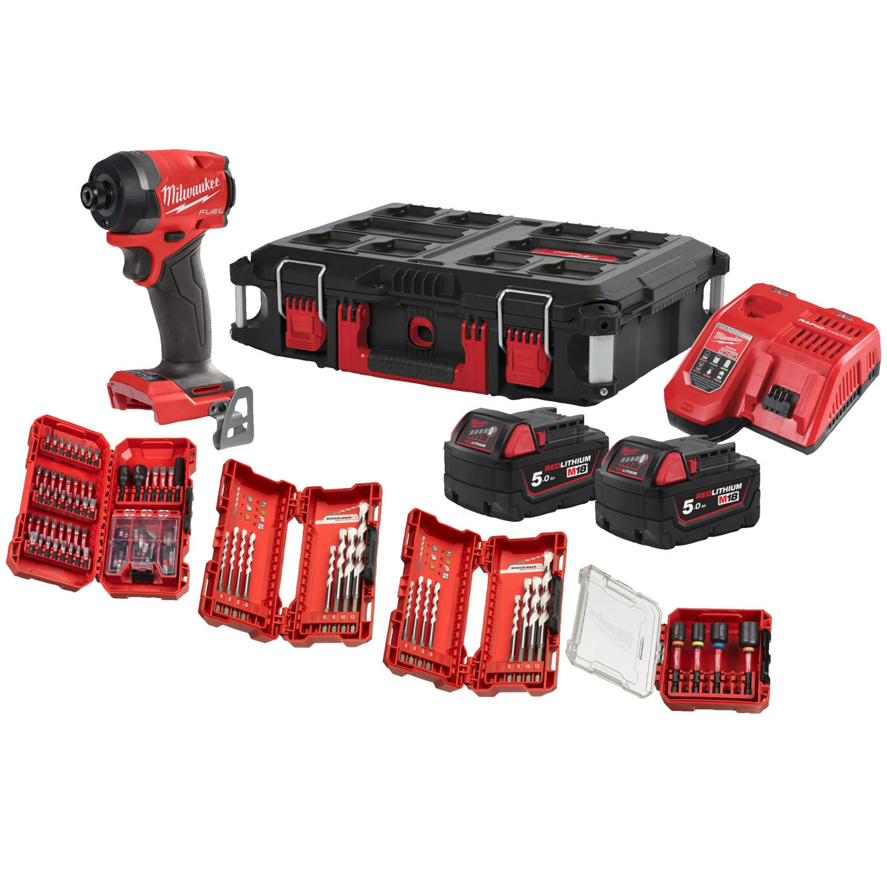 Masina de insurubat cu impact / аккумуляторный винтоверт milwaukee m18 fid3100p-502p 1/4 hex 226nm foto 1