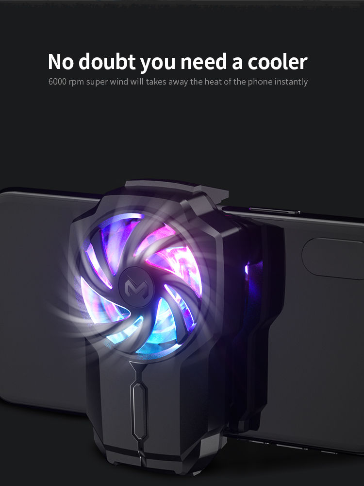 Cooler pentru telefon Memo FL05 RGB 3 trepte de viteza foto 5