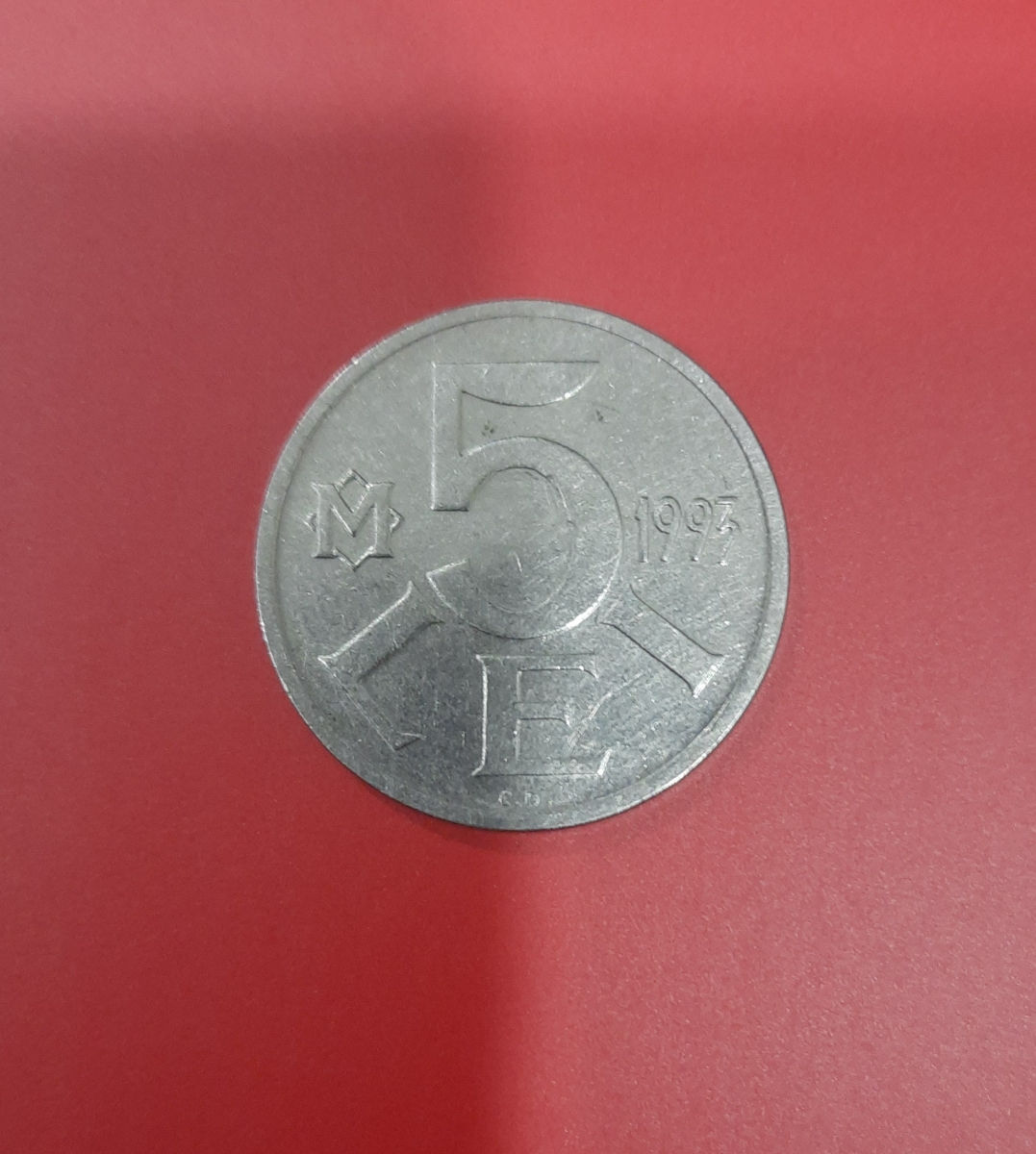 Moneda 5 lei 1993 - Republica Moldova