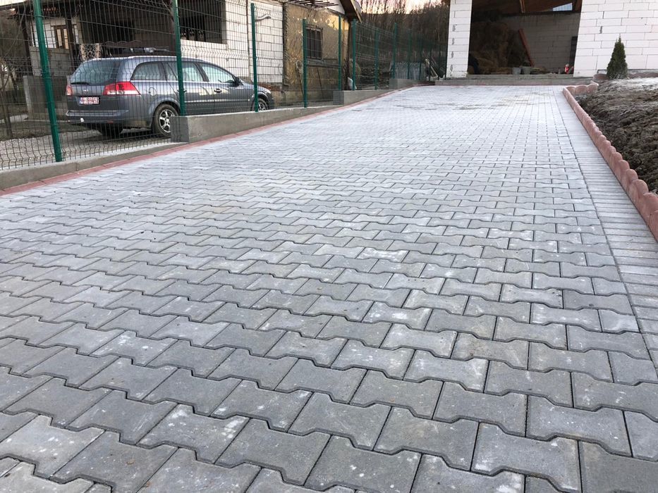 Montaj pavaj si borduri, amenajari exterioare/установка тротуарная плитка и бордюров foto 15