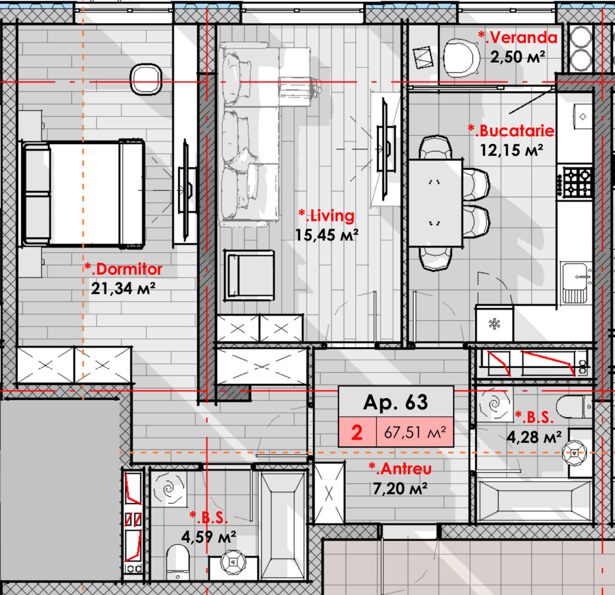 Apartament cu 2 camere,  Râșcani,  Chișinău mun. foto 6