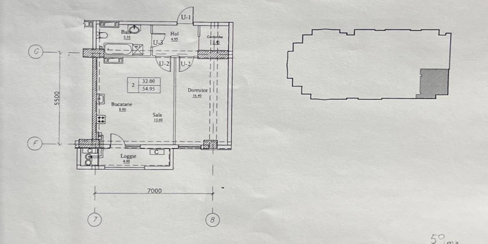 Apartament cu 1 cameră, 55 m², Botanica, Chișinău foto 1