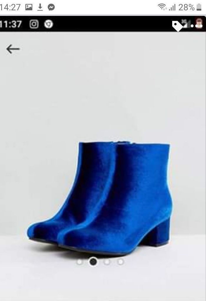 Botine Asos de catifea  foto 4
