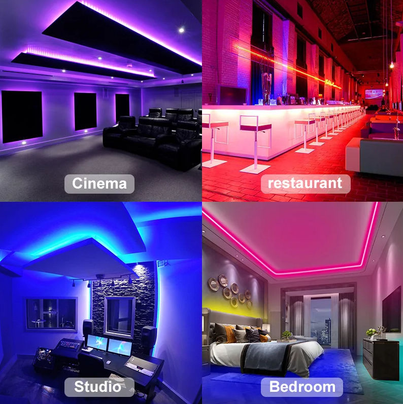 Bandă LED RGB 5050 cu telecomandă, 5 m, 5 Volți, USB, Bluetooth IP65 Caracteristici Număr de model - foto 7