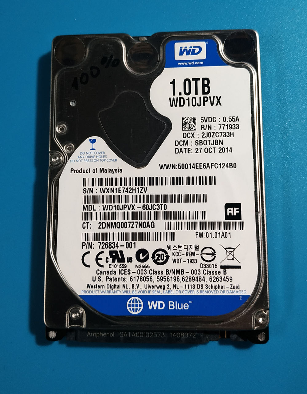 HDD для ноутбука 2.5 - 1Tb -Окница-