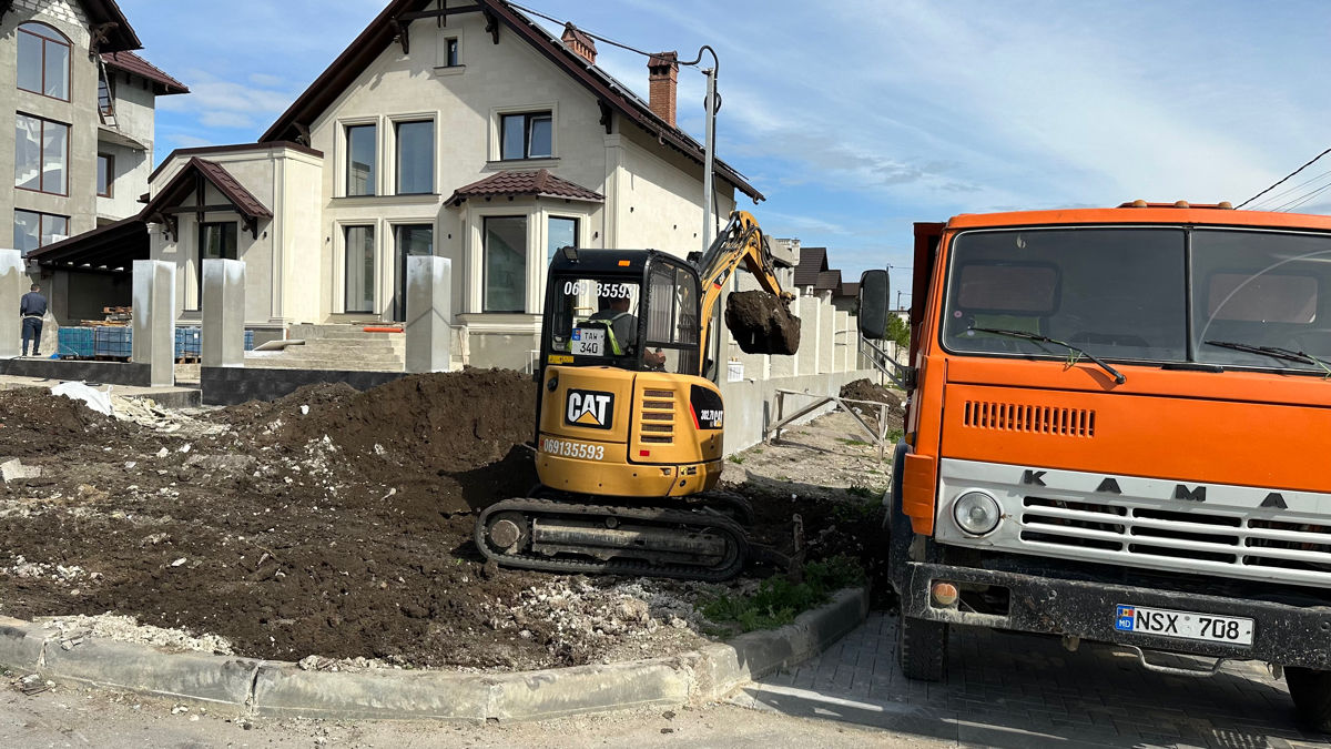 Excavator,bobcat,buldoexcavator,nisip/pgs/petris foto 1