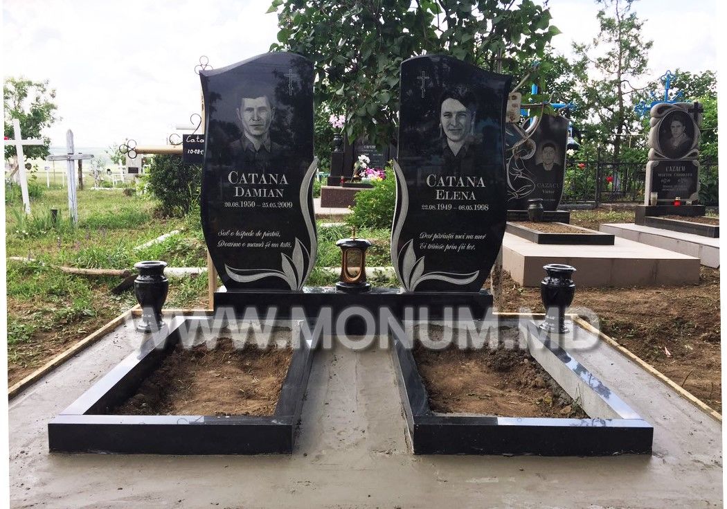 Monument din granit negru de calitate superioara 6600 L. foto 1