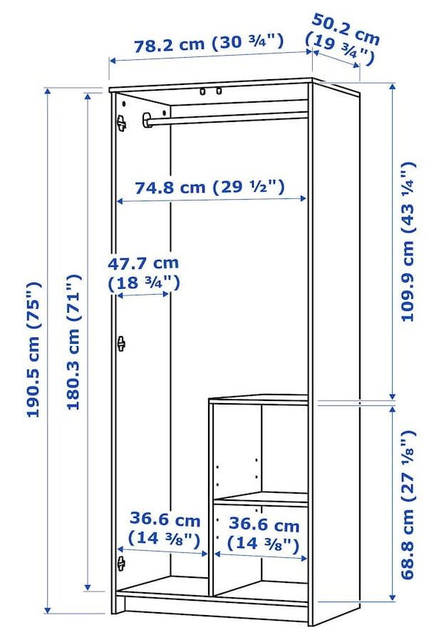 Dulap IKEA Brimnes 78x190 foto 6