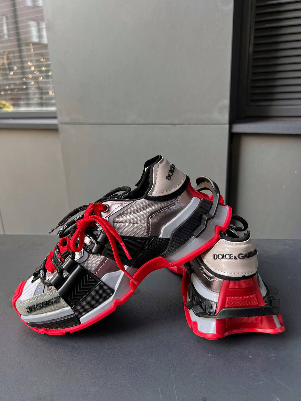 Dolce Gabbana D&G Red/Grey Women's