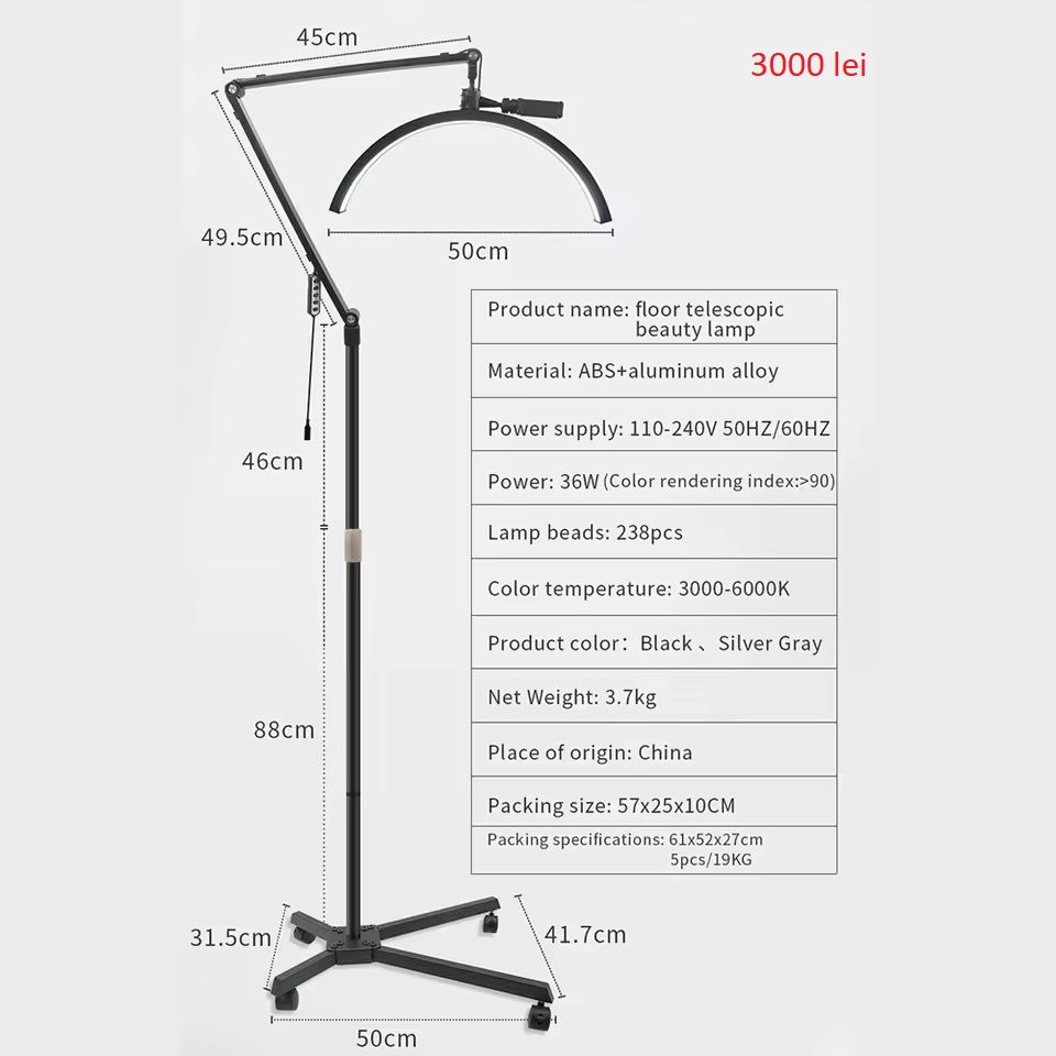 Lampa cosmetica, extensii gene (Moon Light) foto 9