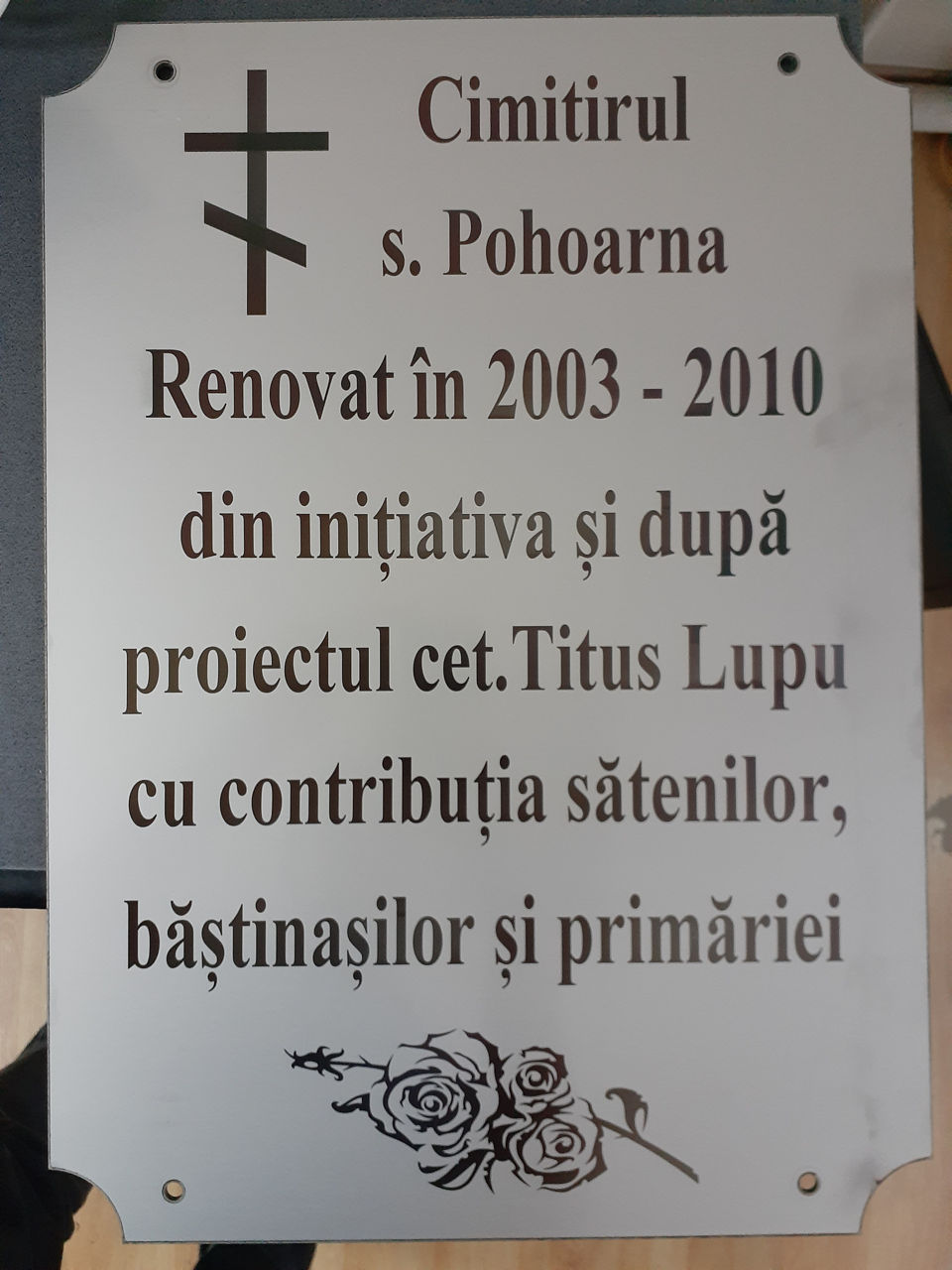 Placute pentru monumente si cruci foto 3