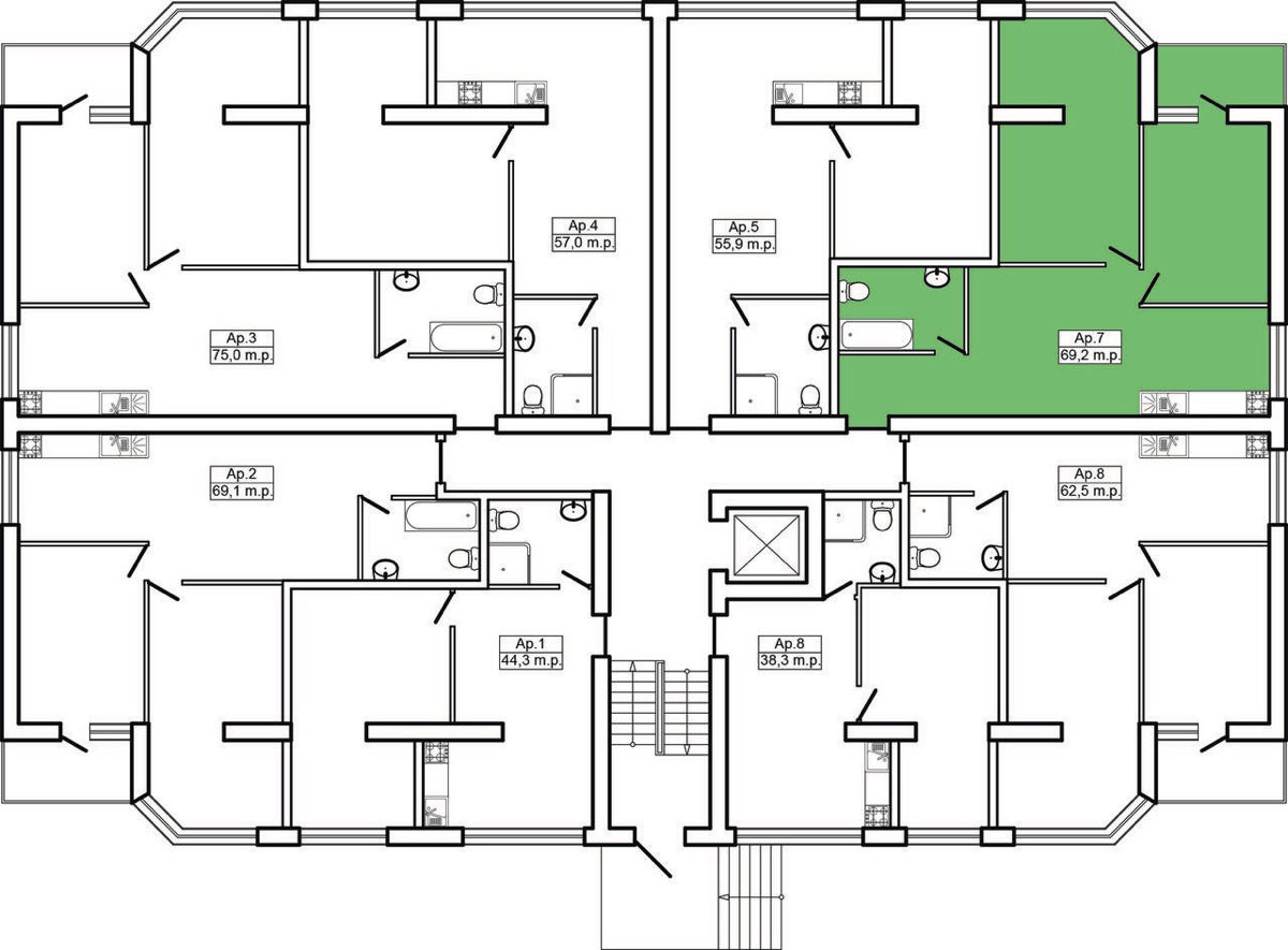 Apartament cu 3 camere,  Durlești,  Chișinău,  Chișinău mun. foto 2