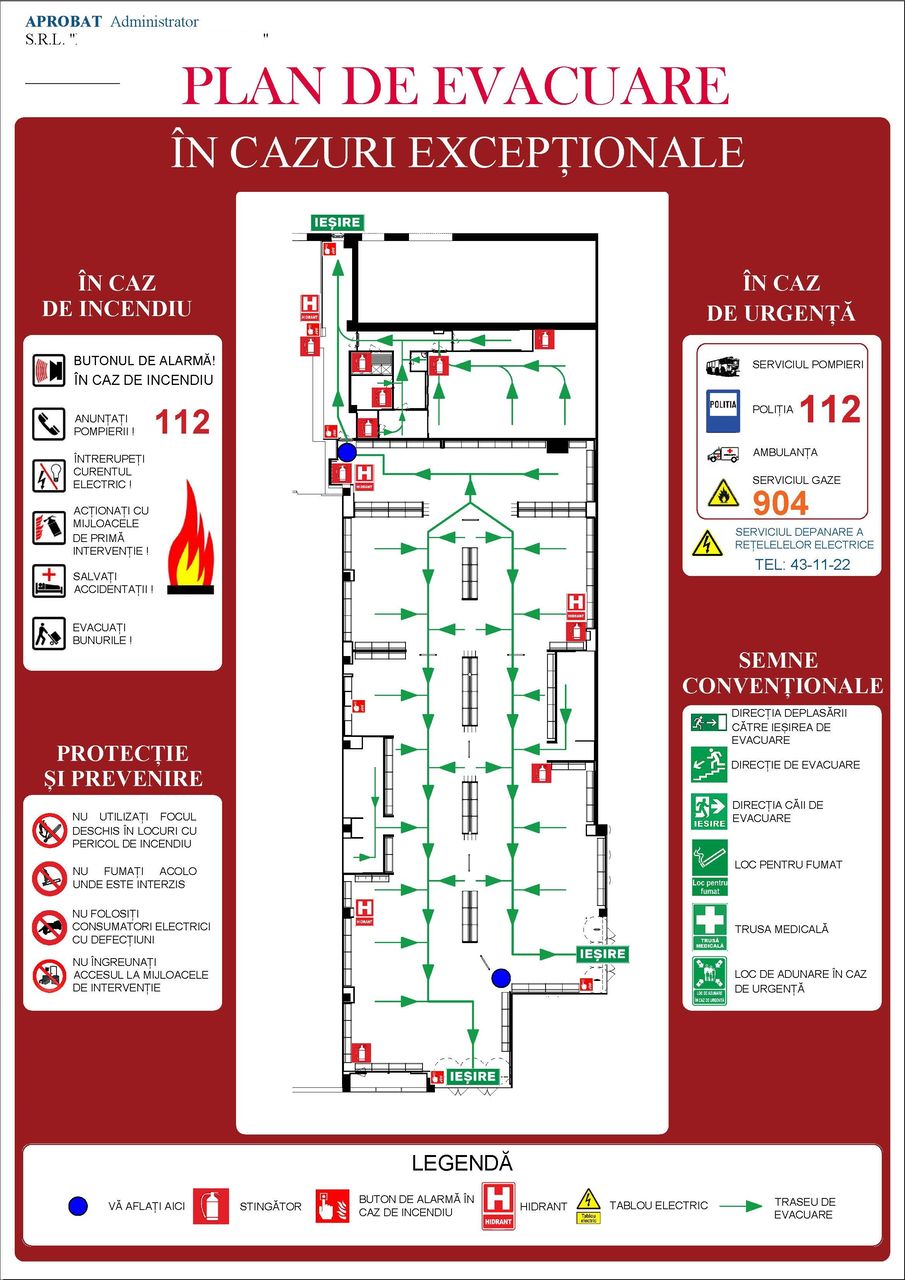 Plan evacuare / план эвакуации foto 1