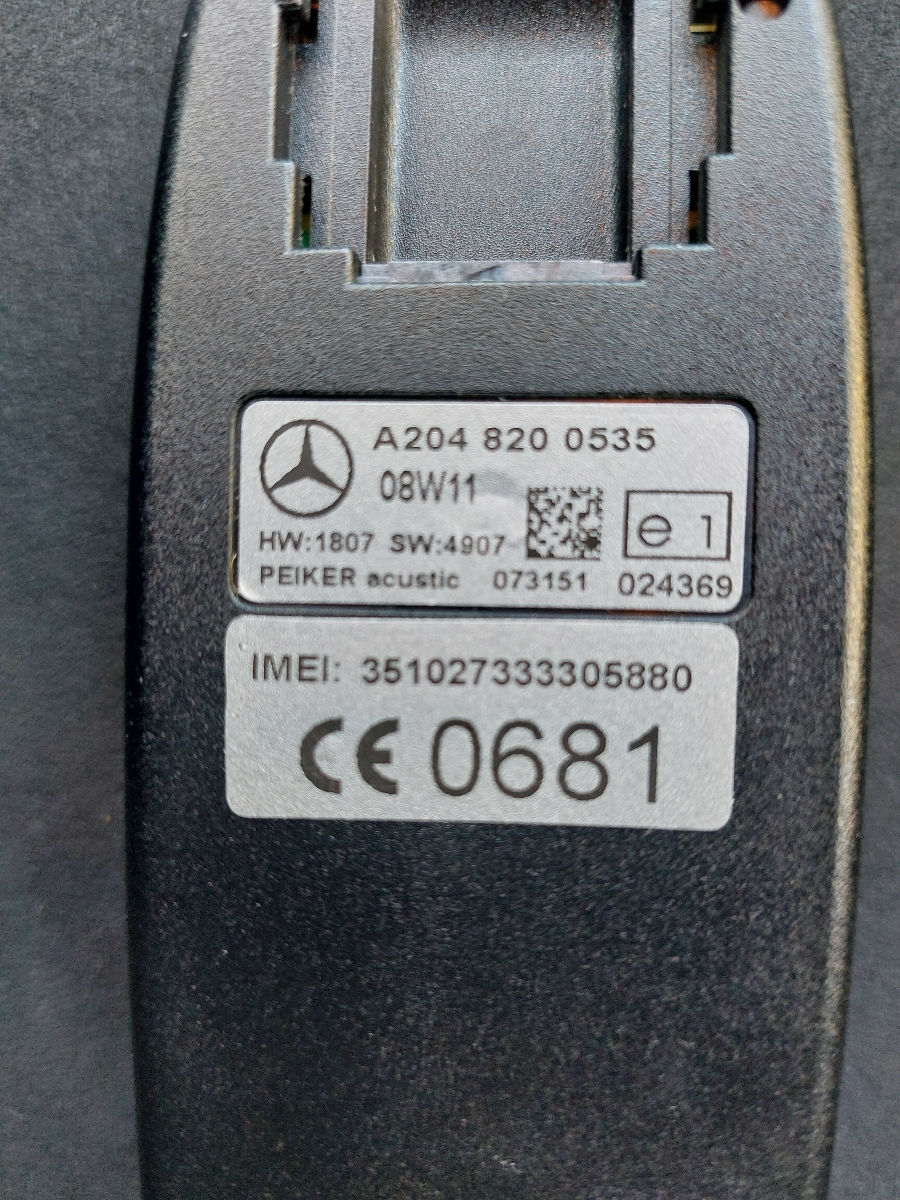 Bluetooth Telefon Mercedes-benz Peiker Acustic foto 2
