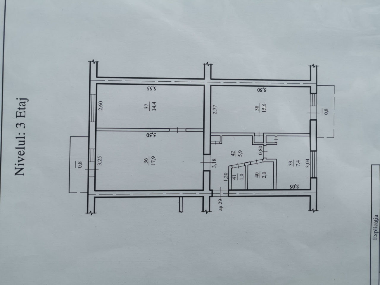 Apartament cu 3 camere, 64 m², Buiucani, Chișinău foto 0