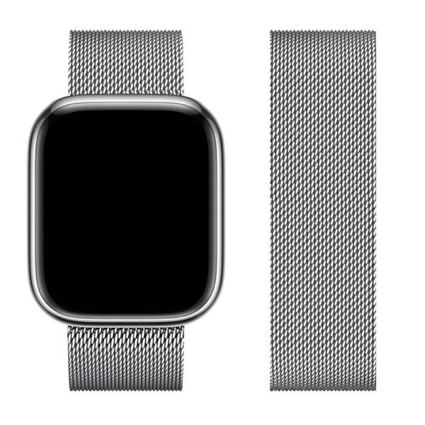 HOCO iWatch WA03 Seria simplă de frumusețe curea de oțel milaneză (42/44/45/49mm) foto 3