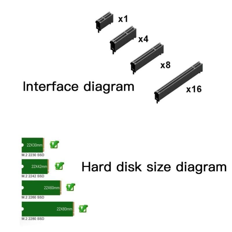 Adapter NVME SSD M2 PCIE 1x адаптер PCIE на M2 адаптер M.2 NVME SSD на PCI Express X1 foto 3