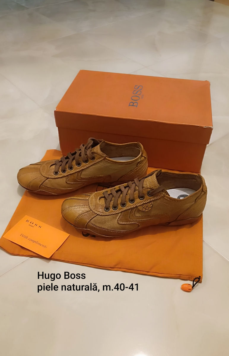 Pantofi Hugo Boss, m.40-41, noi, piele naturală 
 foto 4