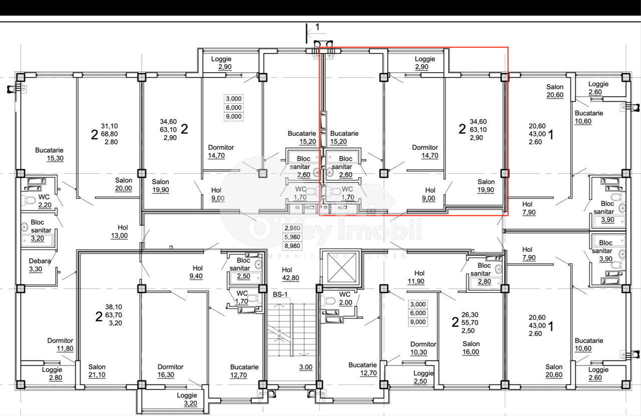 Apartament cu 2 camere, 66 m², Centru, Cojușna, Strășeni foto 15