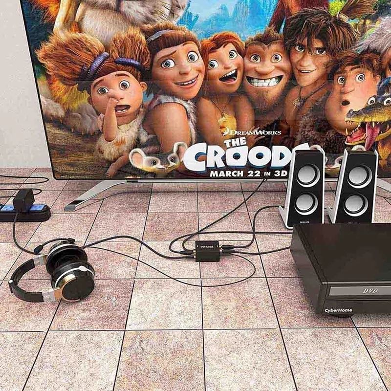 Цифровой в аналоговый аудио конвертер digital to analog audio converter-  200 lei foto 11