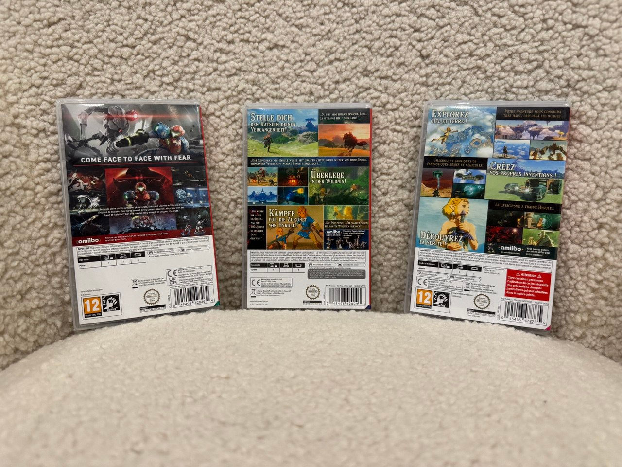 Nintendo Switch Metroid + Zelda Games foto 1