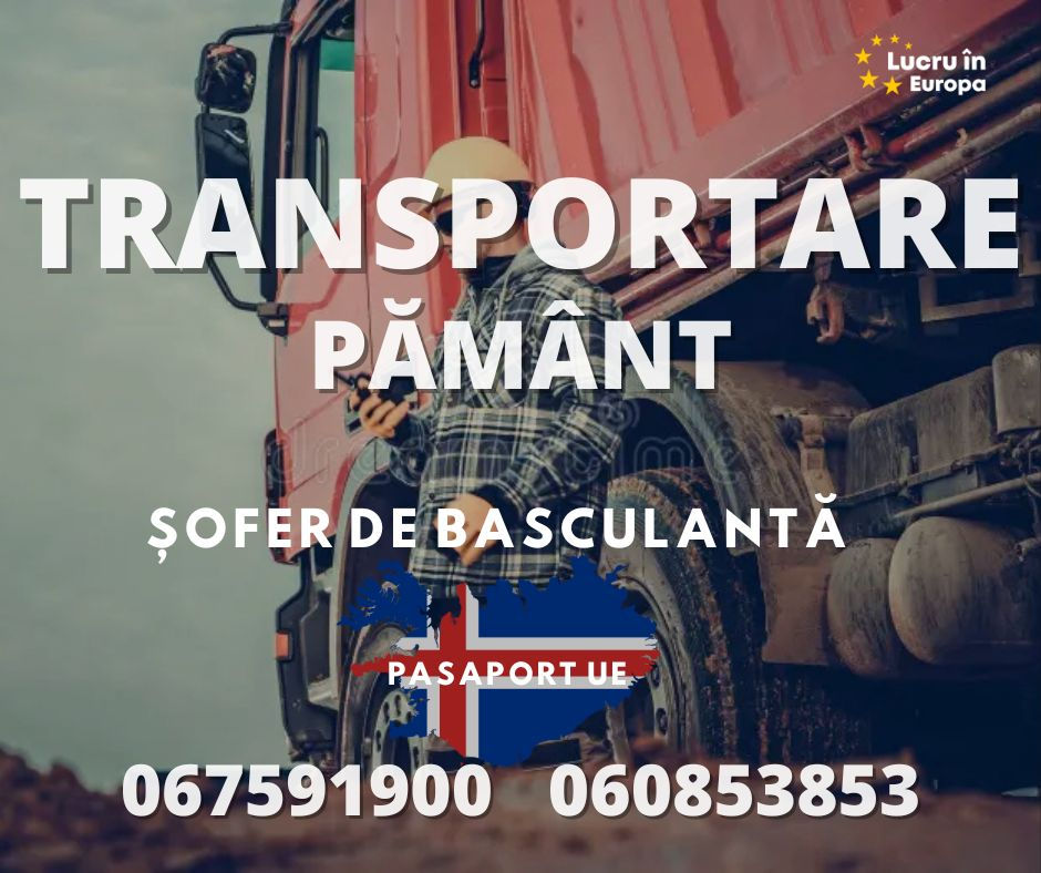 Șoferi C/E – Islanda 3000€ + 3 mese gratuit! foto 1