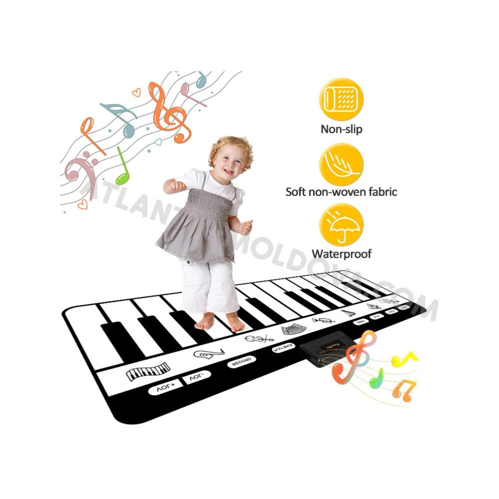 Музыкальный, танцевальный коврик-пианино Toddler Instrument foto 6