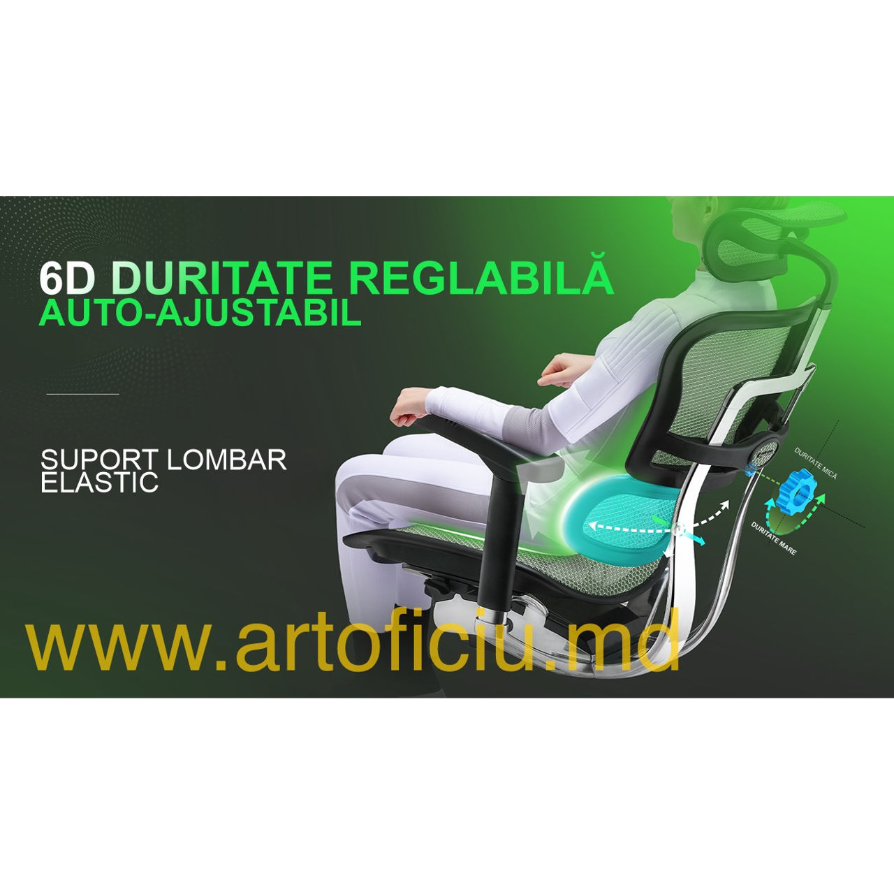 Scaune ergonomice Comfort Seating - este proiectat pentru a asigura confortul spatelui dvs. foto 8