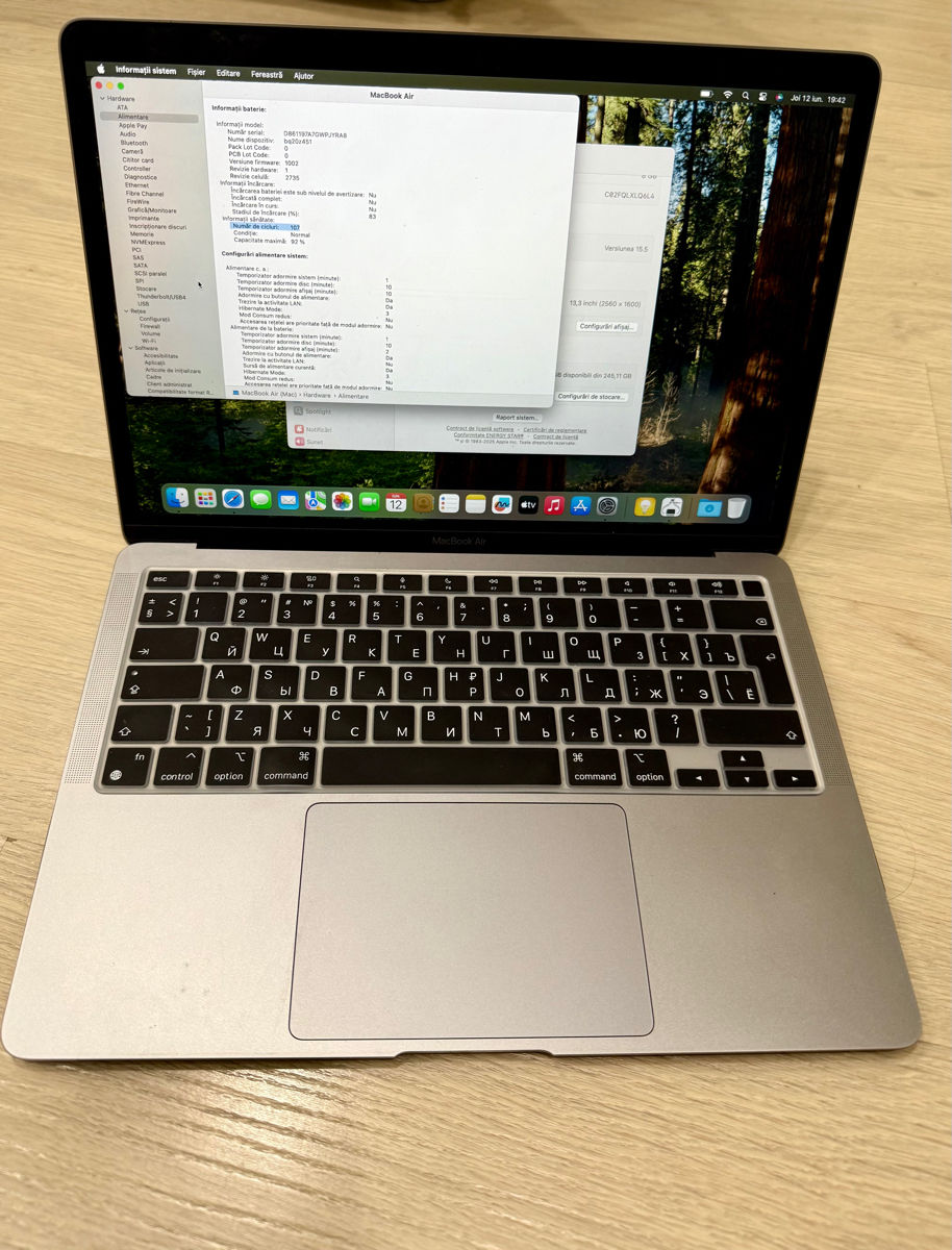 MacBook Air 13” M1 – Stare ca nouă, set complet foto 2