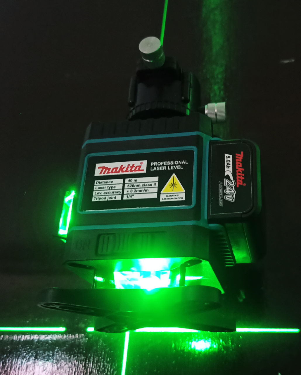 Makita лазерный уровень 12-16 линии зеленый луч . foto 2