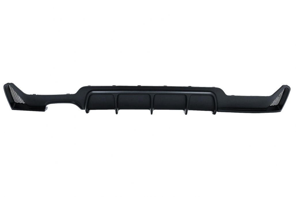 Difuzor Bara Spate cu o Evacuare Dubla compatibil cu BMW Seria 4 F32 F33 F36 (2013-2019) Negru Mat foto 1