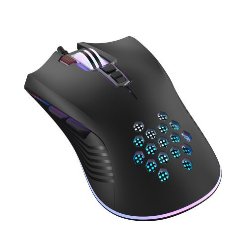 Mouse cu fir pentru joc XO-M3 Wolf Warriors RGB foto 0