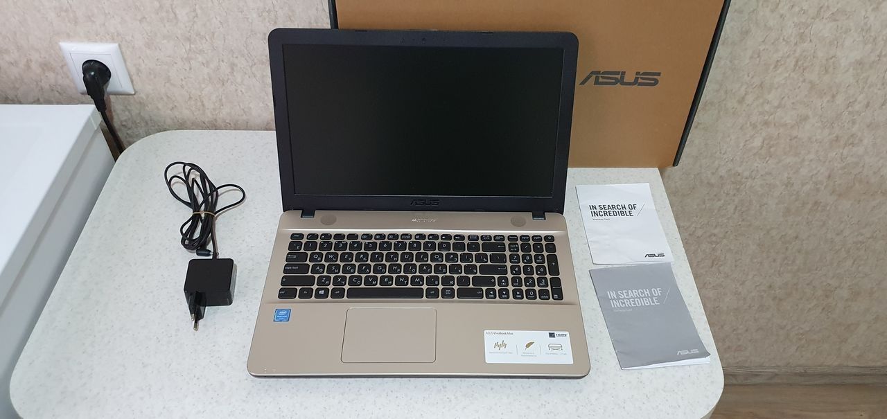 Новый Мощный Asus VivoBook Max X541N. Pentium N4200 до 2,6MHz. 4ядра
