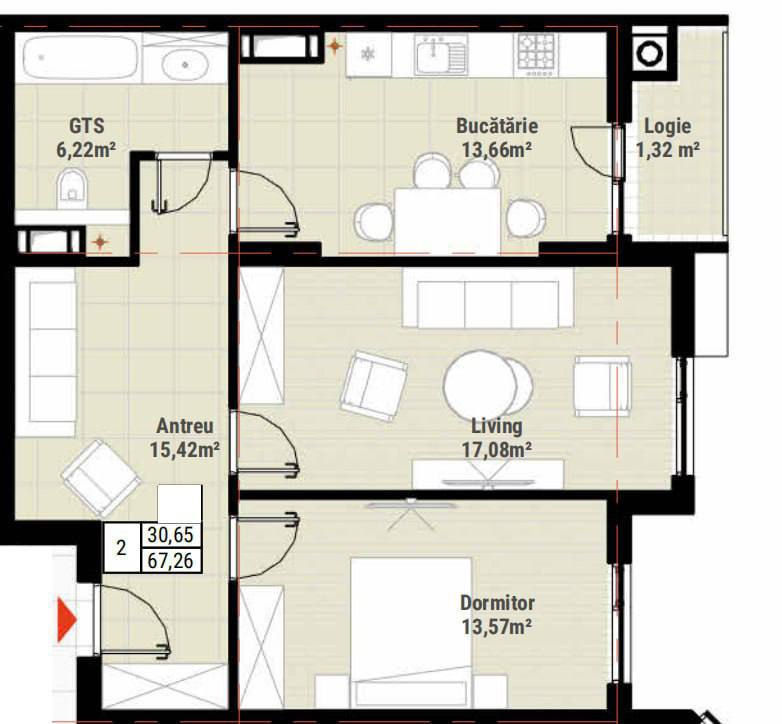 Apartament cu 2 camere,  Telecentru,  Chișinău,  Chișinău mun. foto 0