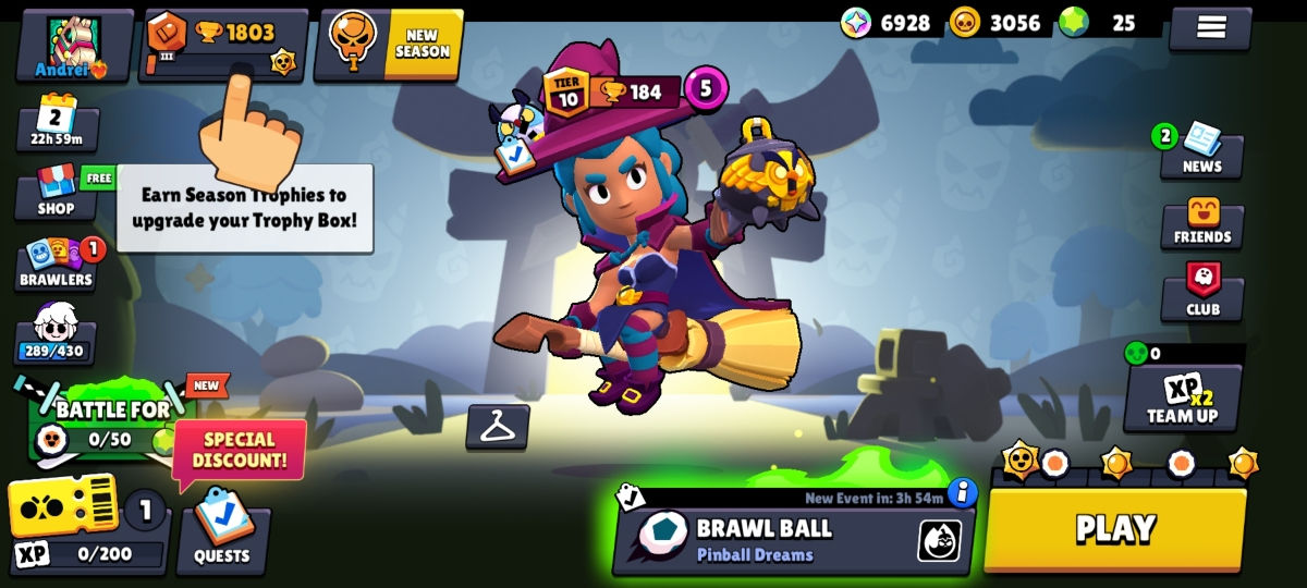 Cont De Brawl Stars Cu 100 Win Streak foto 0