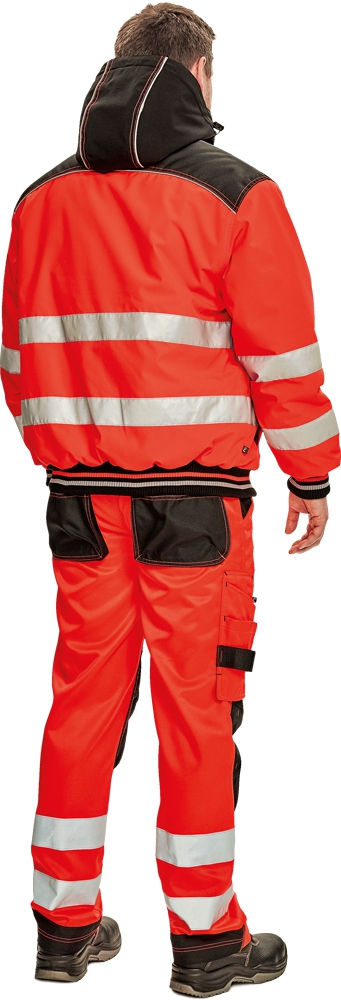 Knoxfield jachetă de iarnă hi-vis cu bandă elastică Roșu / Зимняя куртка Knoxfield hi-vis на рези... foto 2