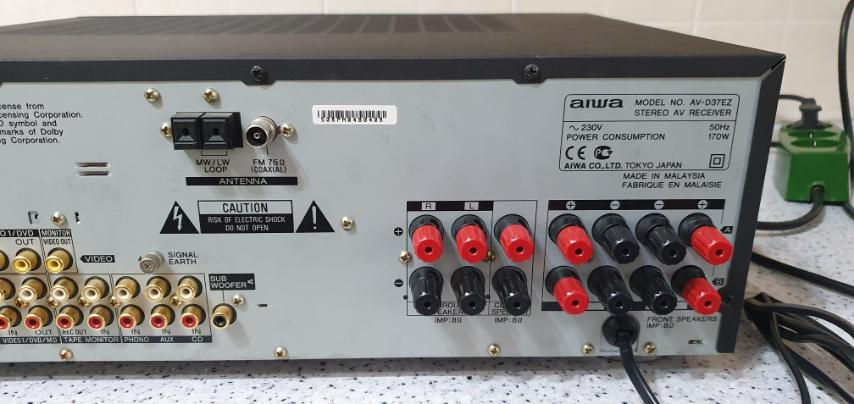 Aiwa AV - D37EZ  стерео ресивер 5.1 со множеством функций. foto 6