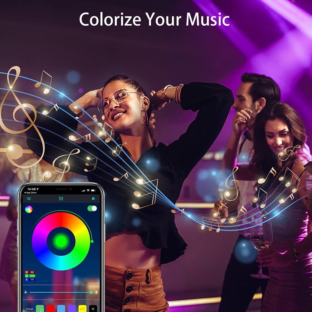 Banda LED 20/30m RGB cu aplicatie la telefon foto 2