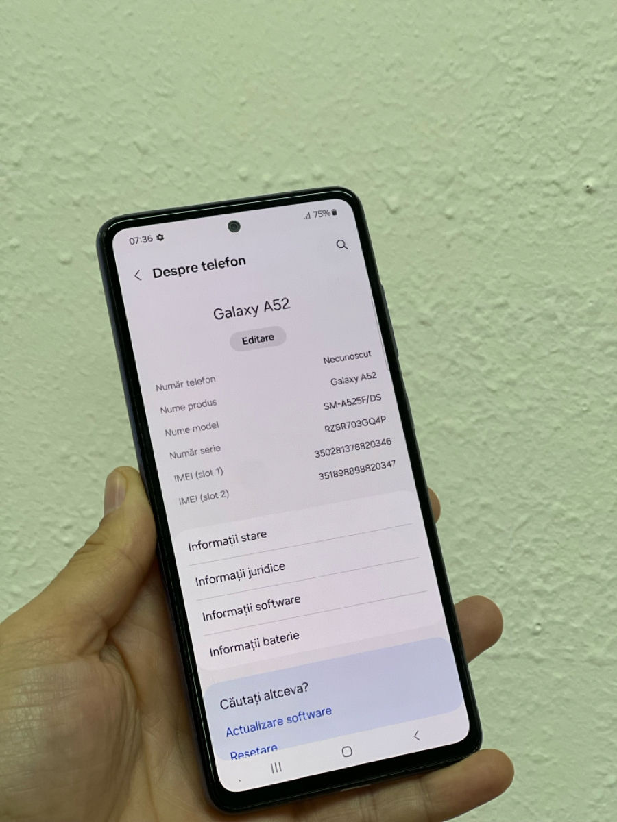 Samsung A52 6/128gb lucreaza ideal / bateria tine o zi foto 5