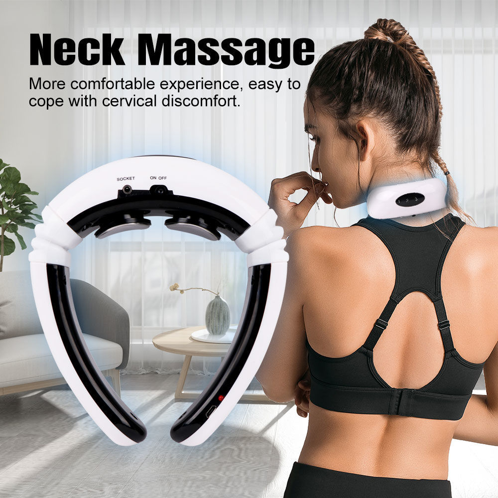 Импульсный массажер для шеи миостимулятор Neck Massager foto 6