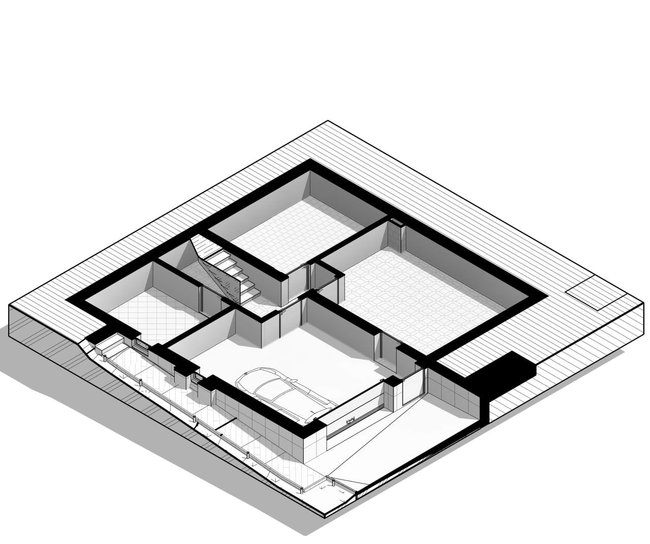 Casă de locuit individuală cu 3 niveluri/Subsol+Parter+Etaj/arhitectură/3D/inginer/renovare/proiecte foto 5