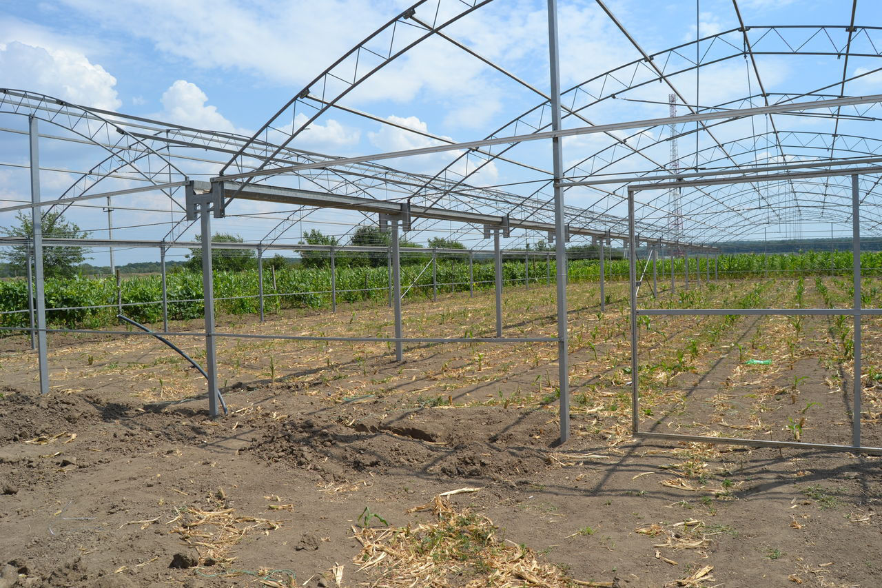 Sere pentru gradina Теплицы Constructie metal zincat Sera bloc angar depozit agricol foto 8
