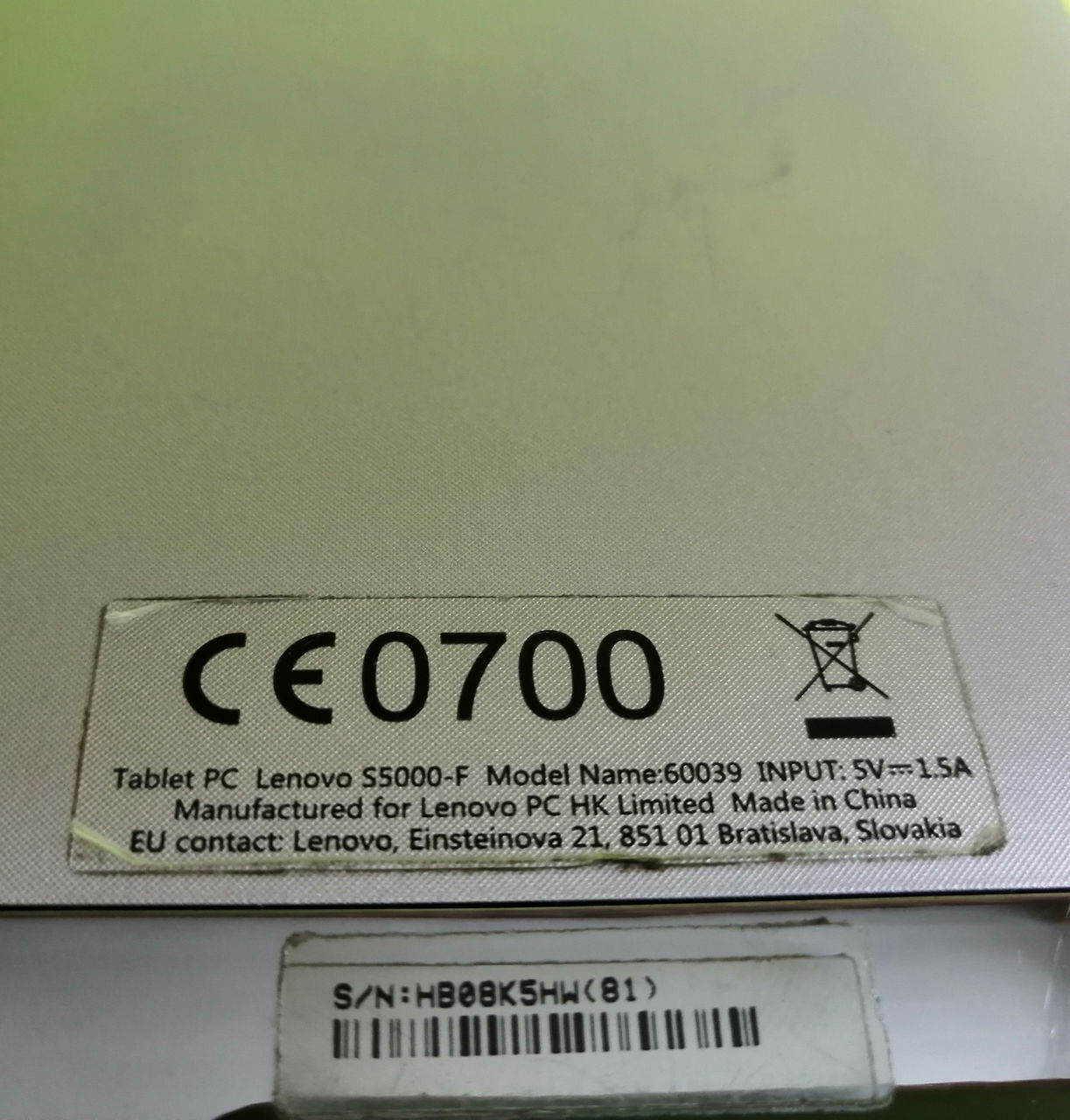 Планшет Lenovo Tab S-5000-F. foto 7