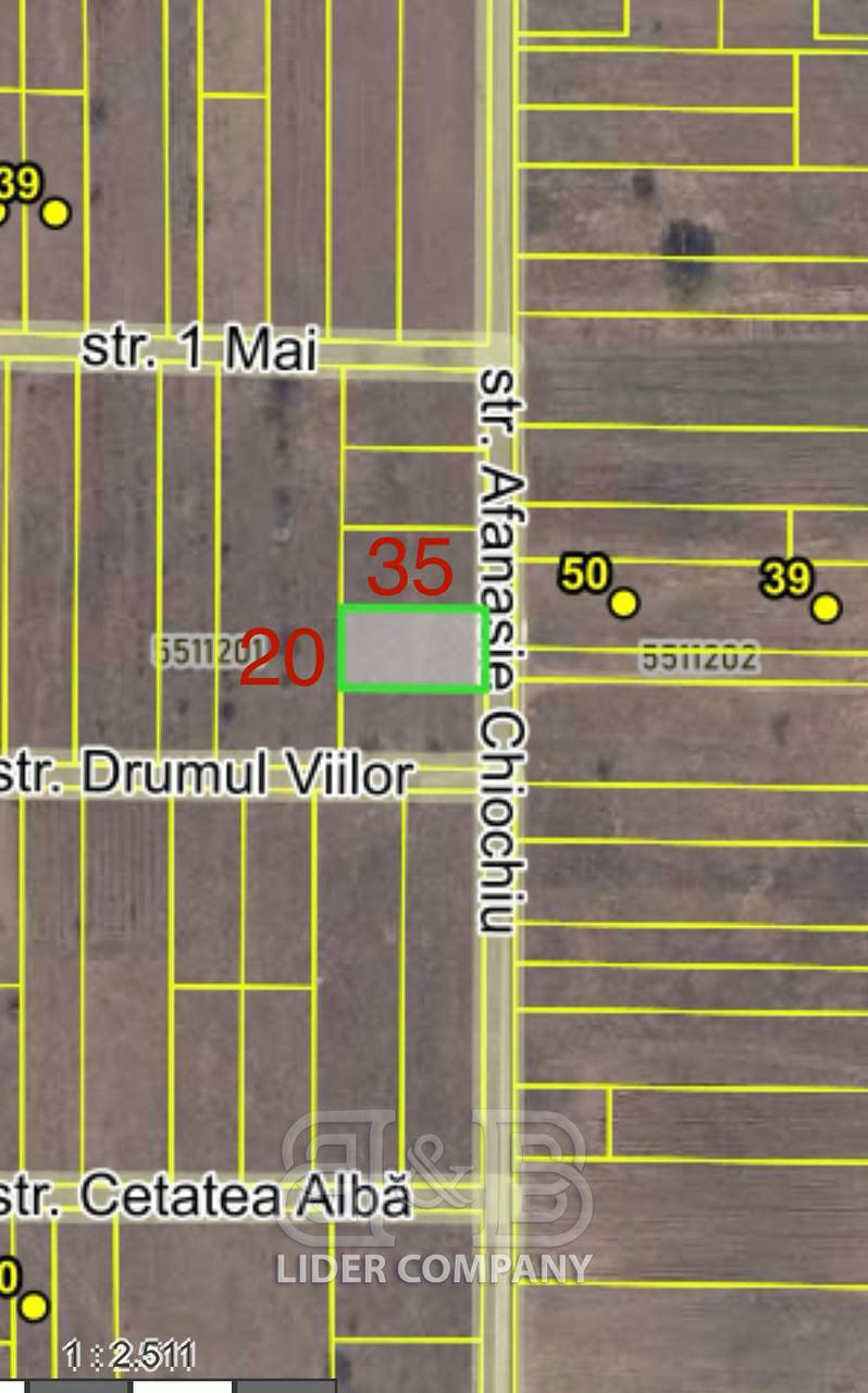 De vânzare teren pentru construcții în comuna Băcioi, strada Drumul Viilor