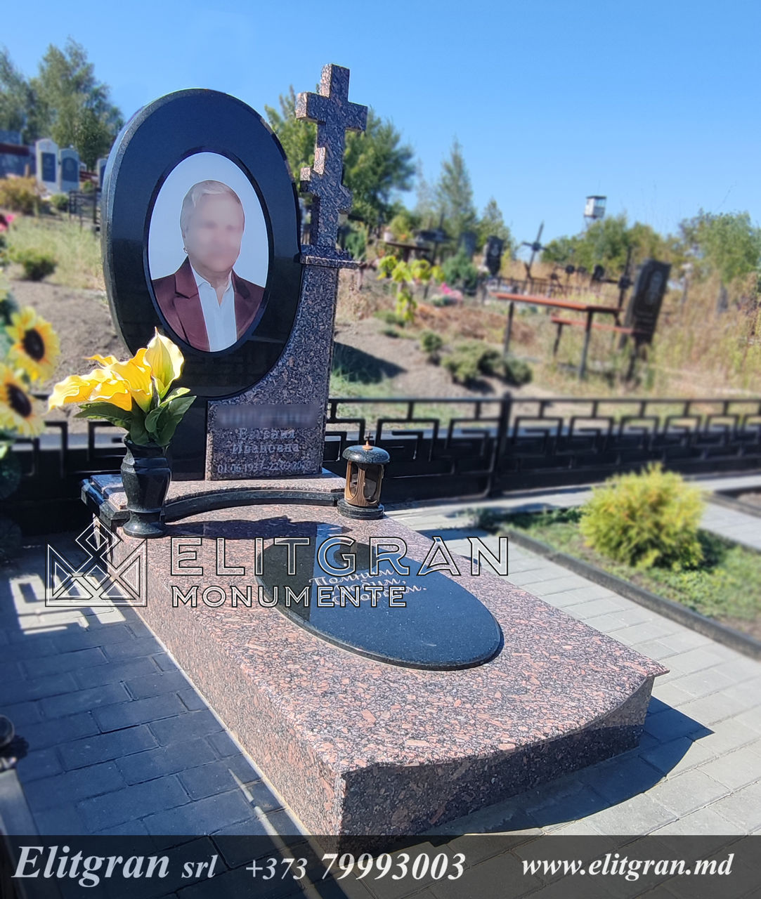 Monumente funerare din granit pret, Chișinău și Moldova, preturi reduse la minim, simple si ieftine. foto 6